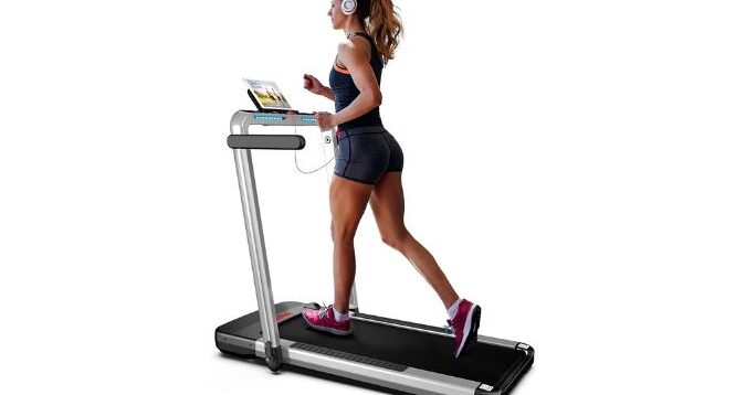 homcom cinta de correr plegable y